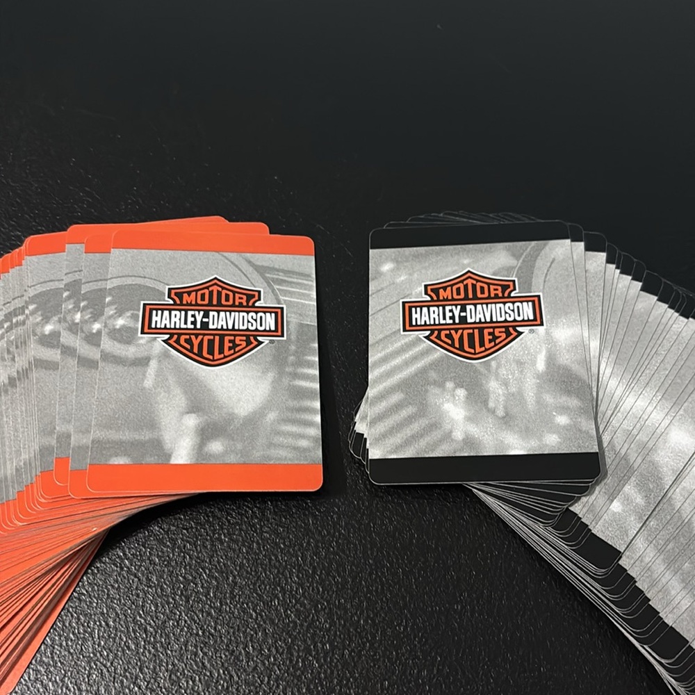 Harley Davidson Playing Cards (2 Decks) - Vintage 1999 Motorcycles Game
